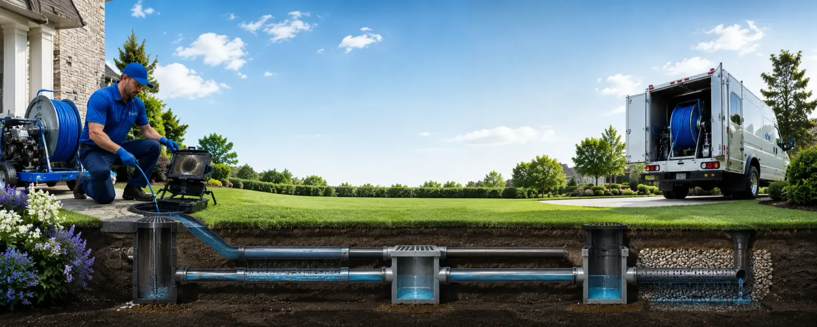 Outdoor drain cleaning information for Clarksboro, NJ